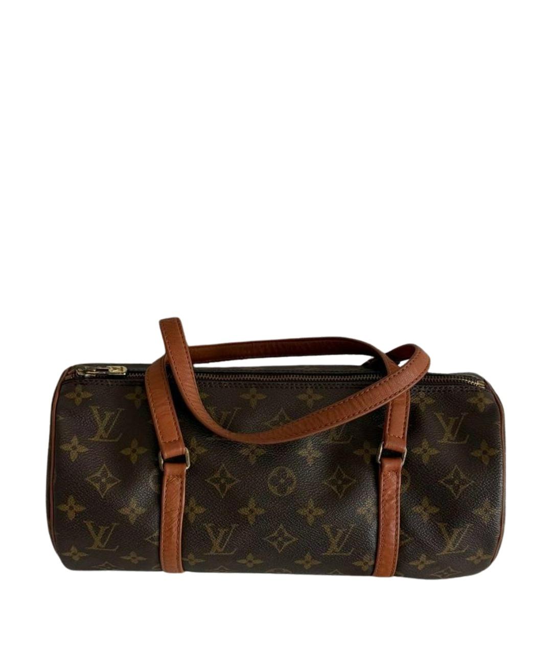 LOUIS VUITTON Коричневая сумка с короткими ручками из канвы, фото 1