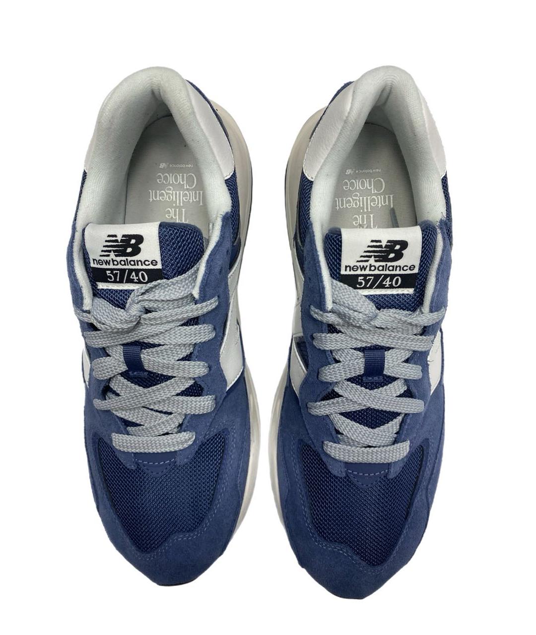 NEW BALANCE Голубые замшевые низкие кроссовки / кеды, фото 5