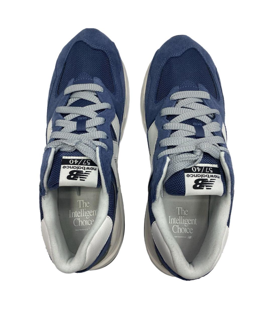 NEW BALANCE Голубые замшевые низкие кроссовки / кеды, фото 3