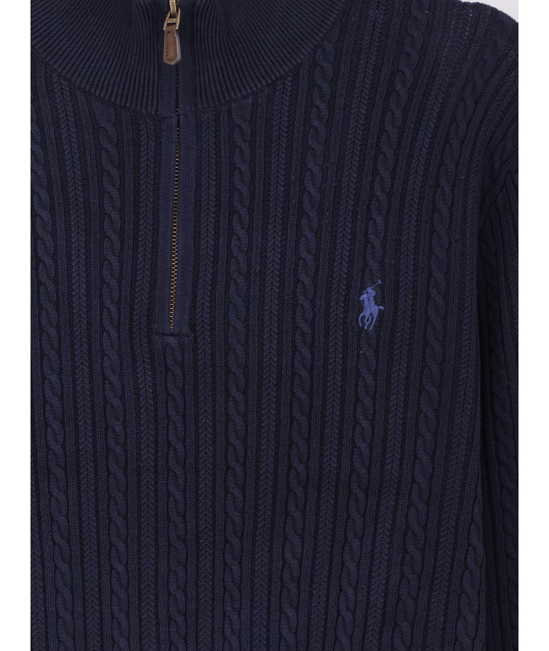 POLO RALPH LAUREN Синий хлопковый джемпер / свитер, фото 3