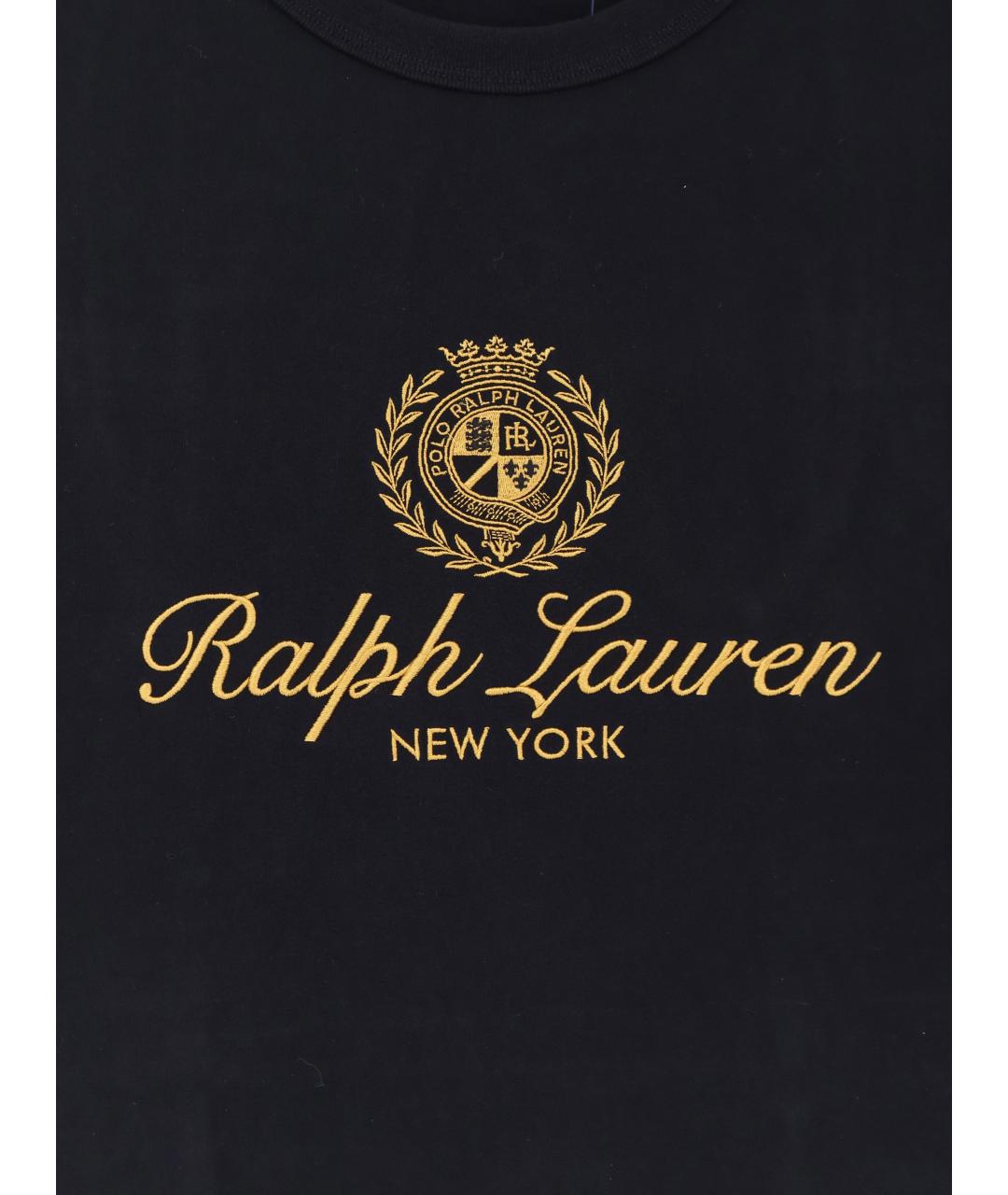 POLO RALPH LAUREN Черная хлопковая футболка, фото 3
