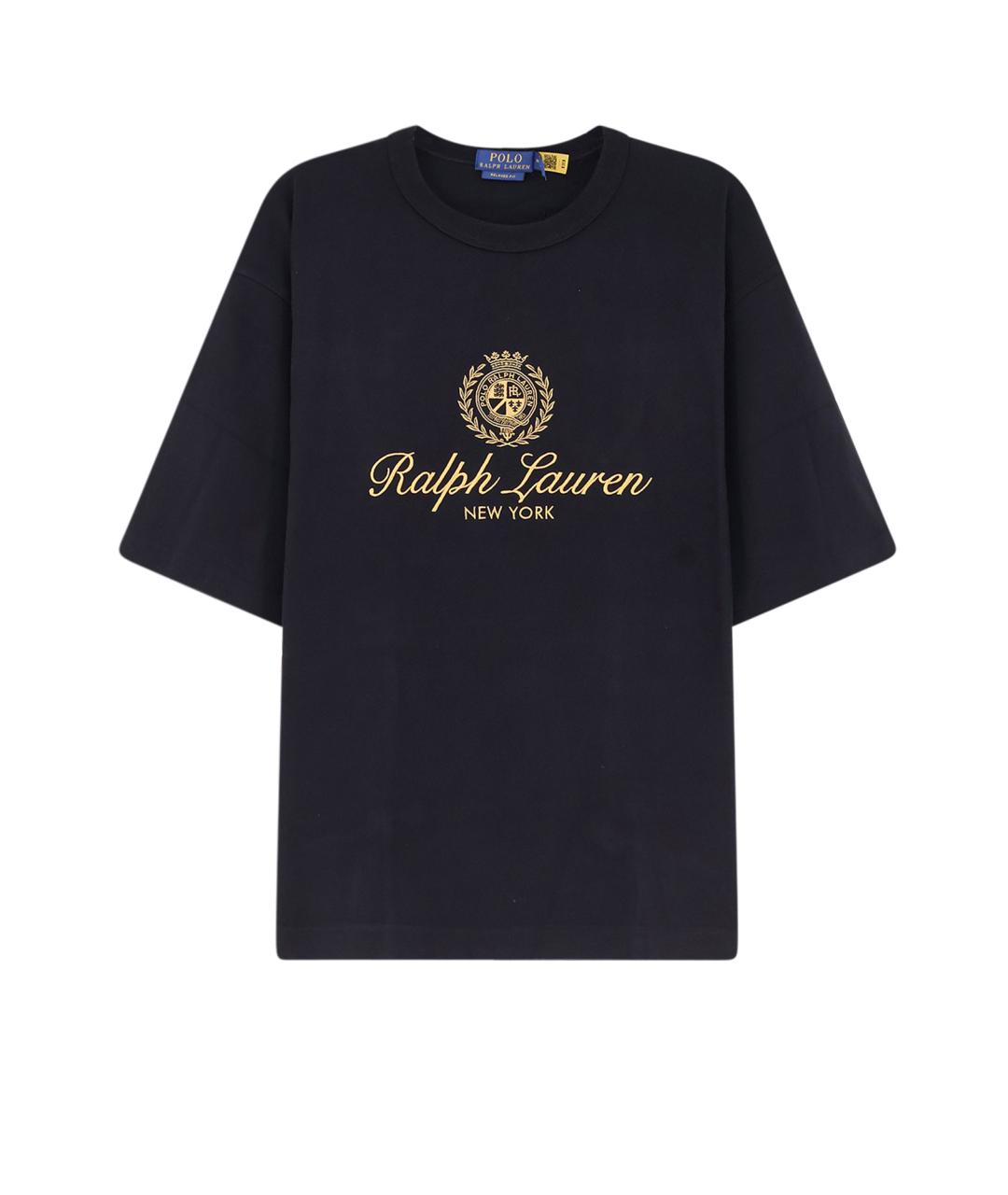 POLO RALPH LAUREN Черная хлопковая футболка, фото 1
