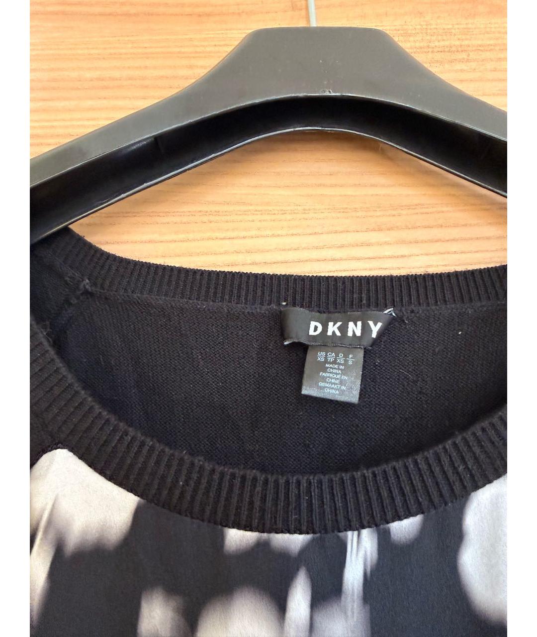 DKNY Черный вискозный джемпер / свитер, фото 2