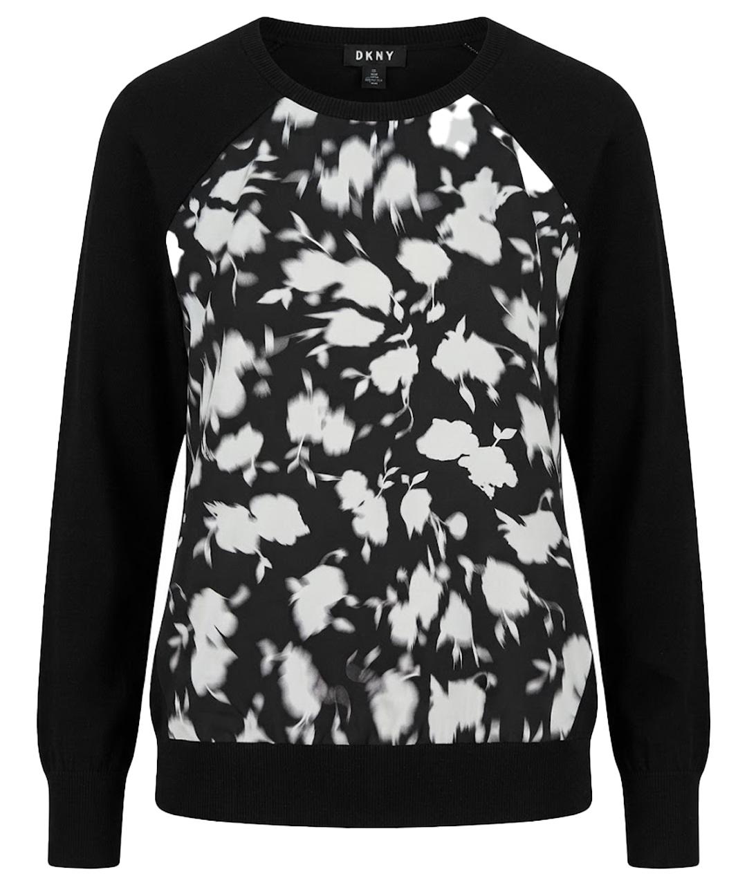 DKNY Черный вискозный джемпер / свитер, фото 1