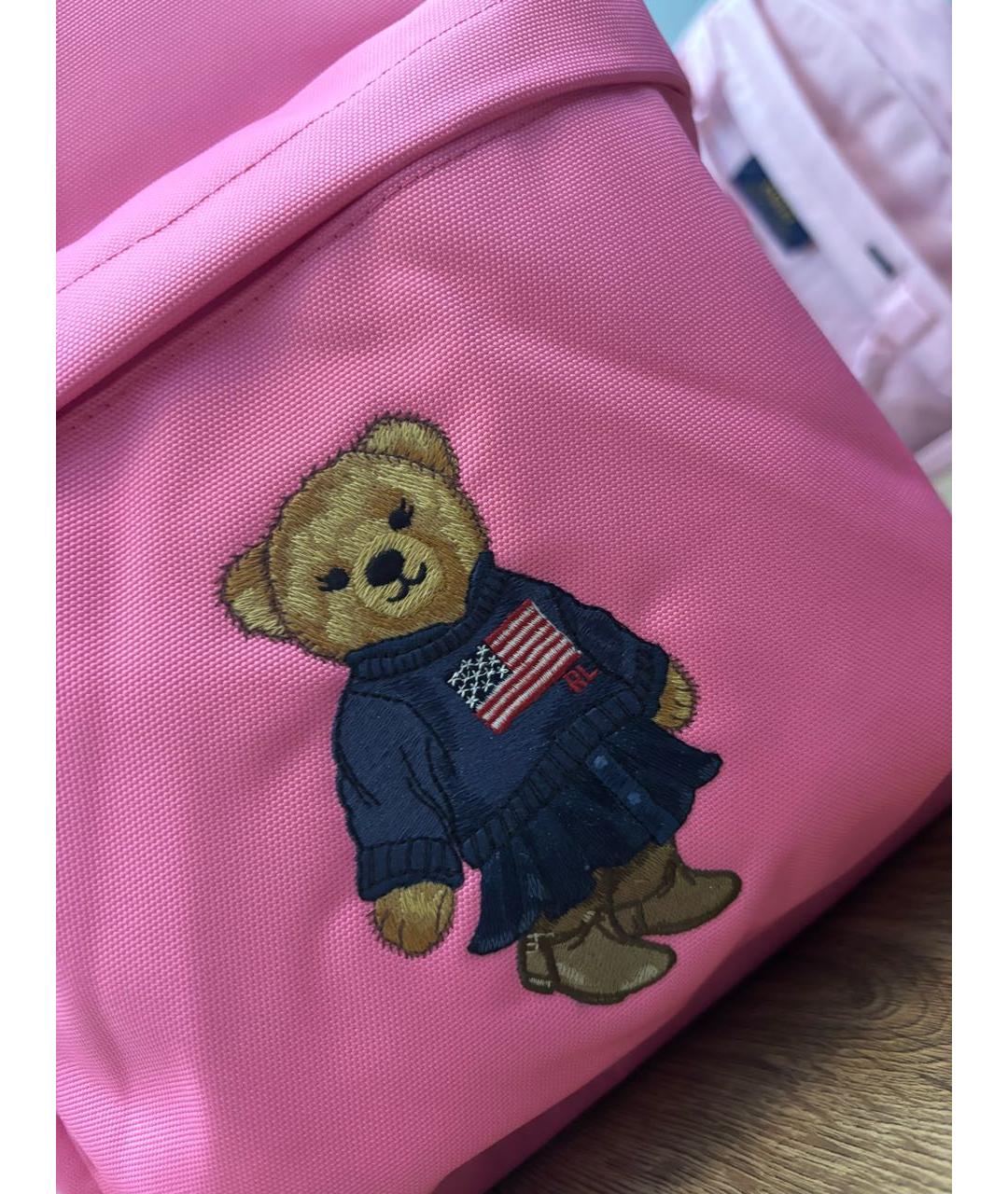 POLO RALPH LAUREN Розовый синтетический рюкзак, фото 4