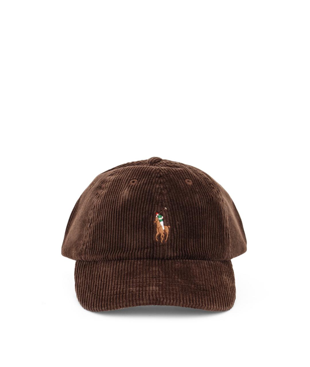 POLO RALPH LAUREN Коричневая хлопковая кепка/бейсболка, фото 1