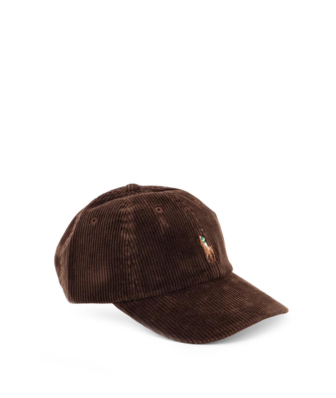 POLO RALPH LAUREN Коричневая хлопковая кепка/бейсболка, фото 2