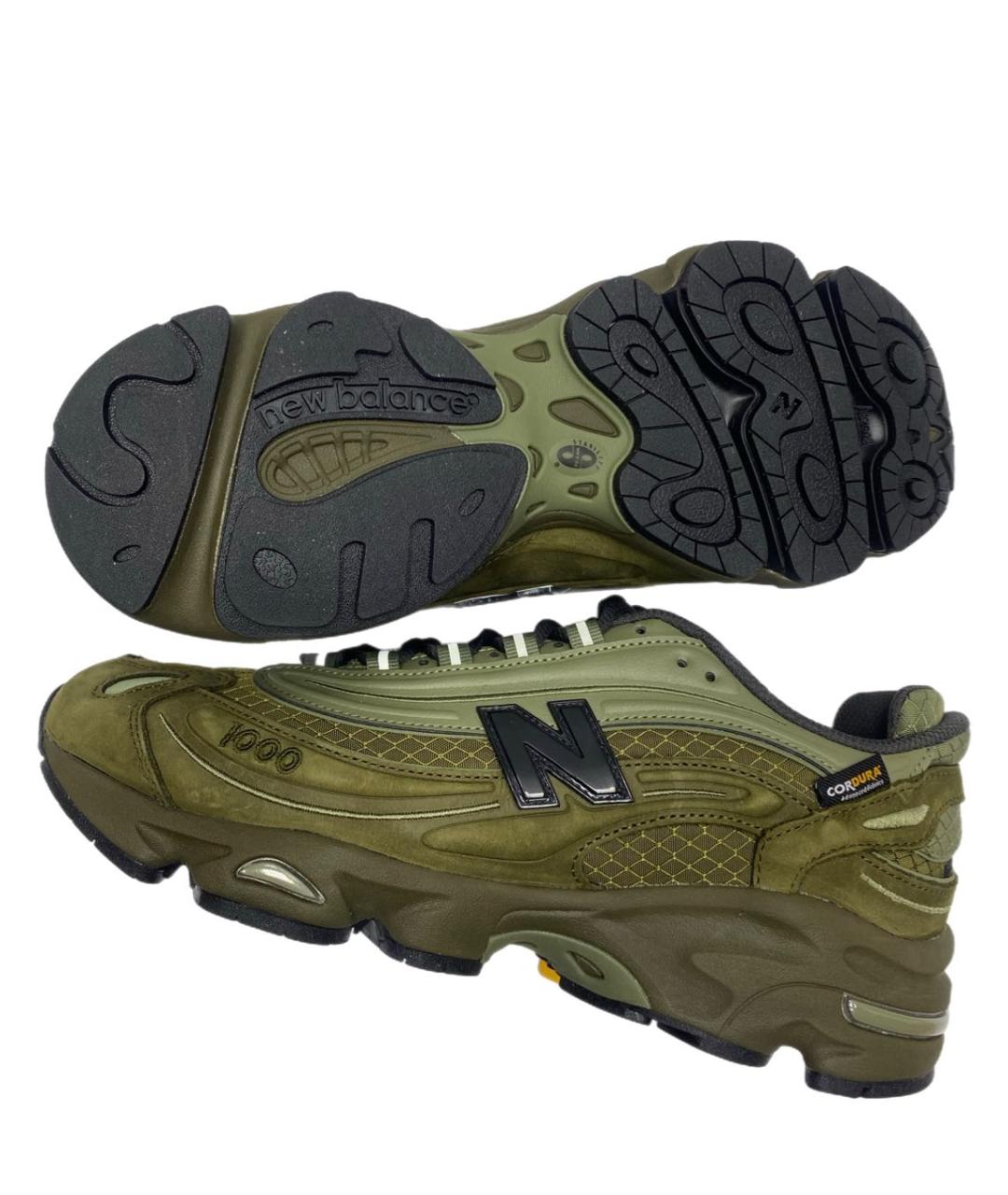 NEW BALANCE Хаки замшевые низкие кроссовки / кеды, фото 5