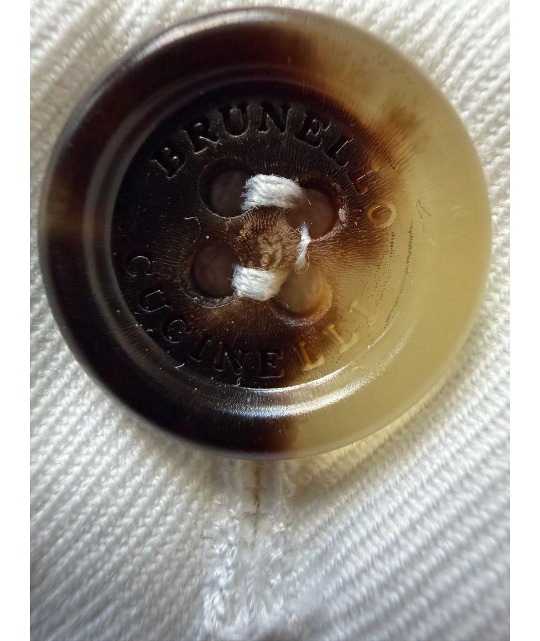 BRUNELLO CUCINELLI Белые хлопковые брюки чинос, фото 4