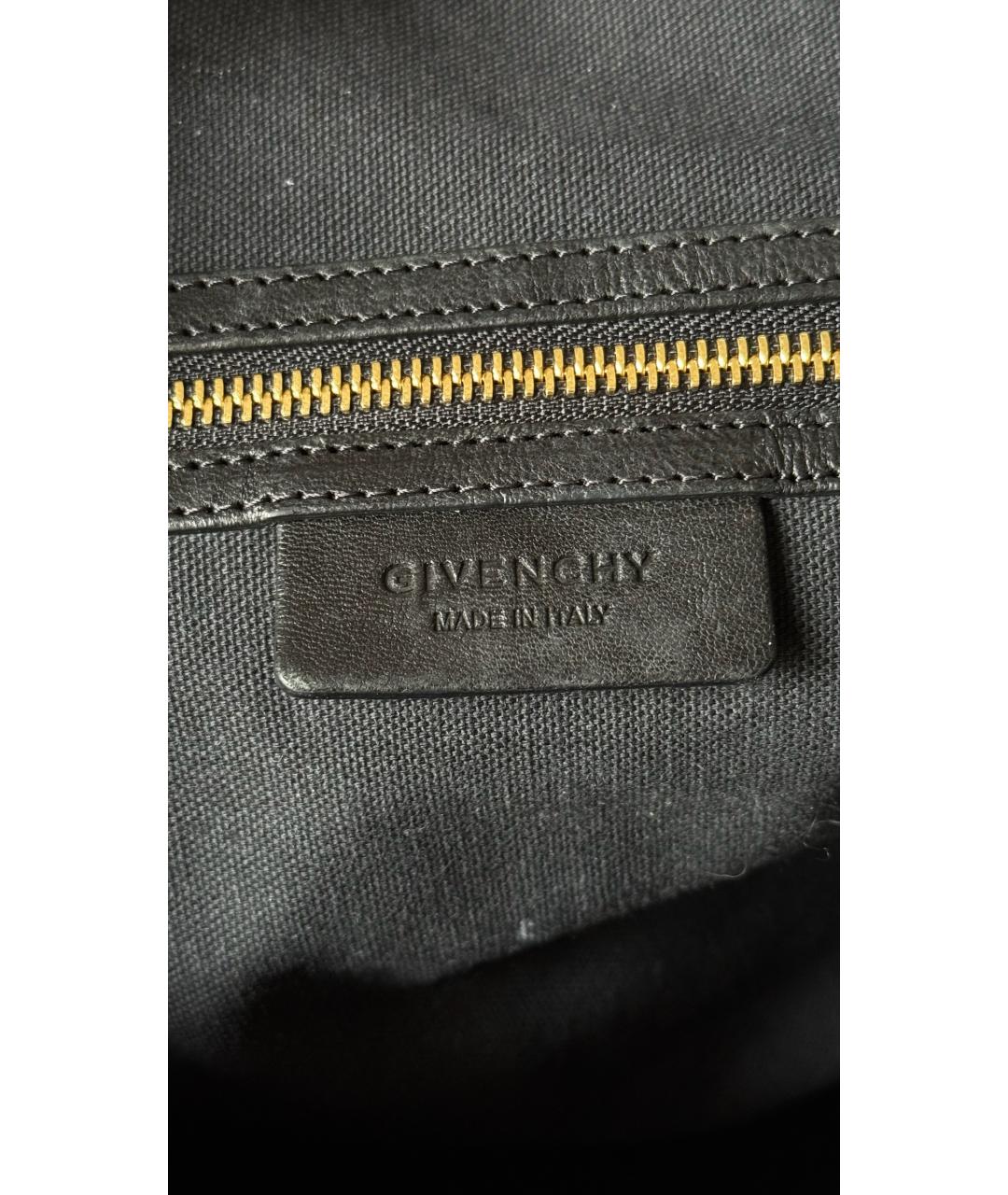 GIVENCHY Черная кожаная сумка тоут, фото 5