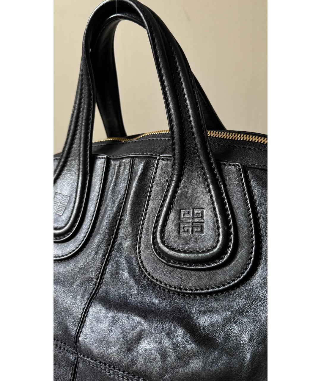 GIVENCHY Черная кожаная сумка тоут, фото 3