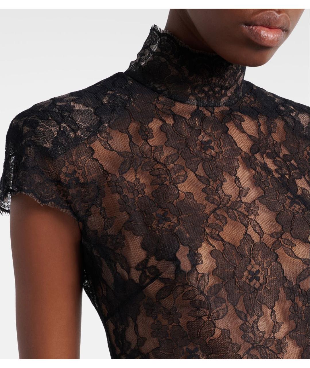 VALENTINO Черная хлопковая футболка, фото 4
