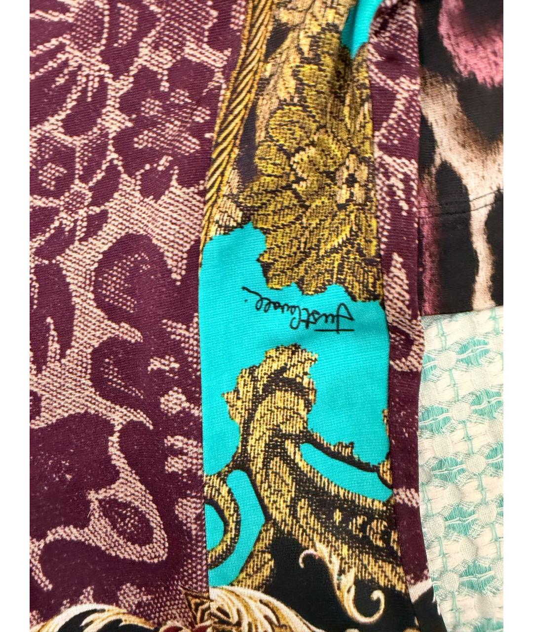 JUST CAVALLI Мульти вискозное повседневное платье, фото 6