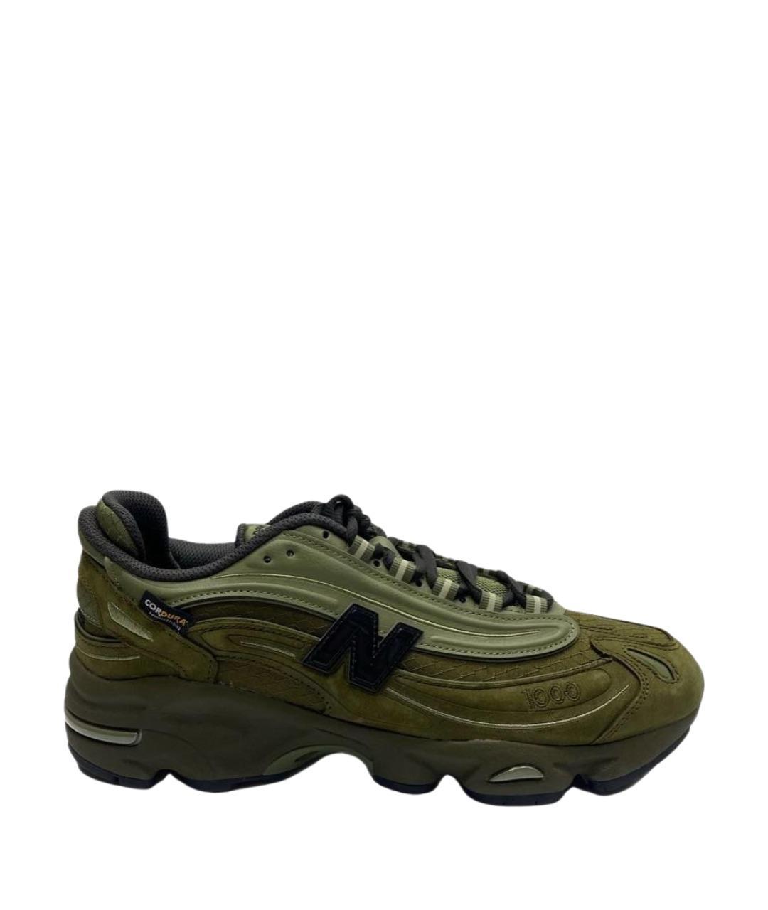 NEW BALANCE Хаки замшевые низкие кроссовки / кеды, фото 1
