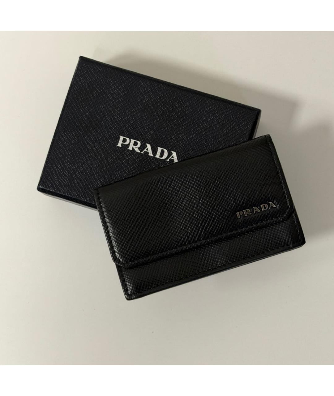 PRADA Черный кошелек, фото 9