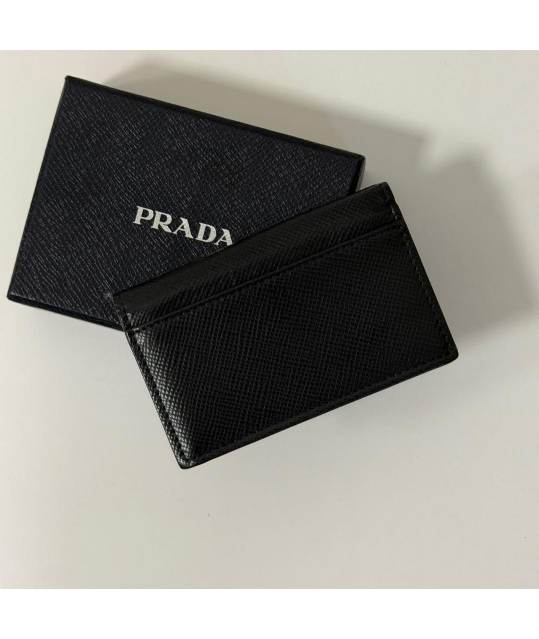 PRADA Черный кошелек, фото 3