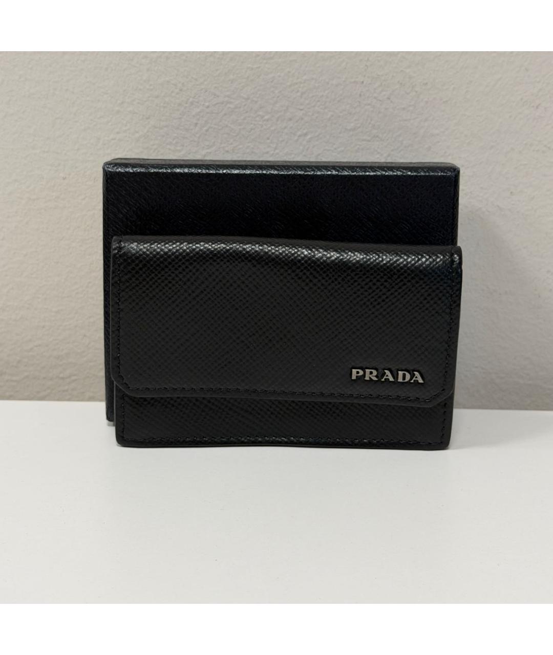 PRADA Черный кошелек, фото 4