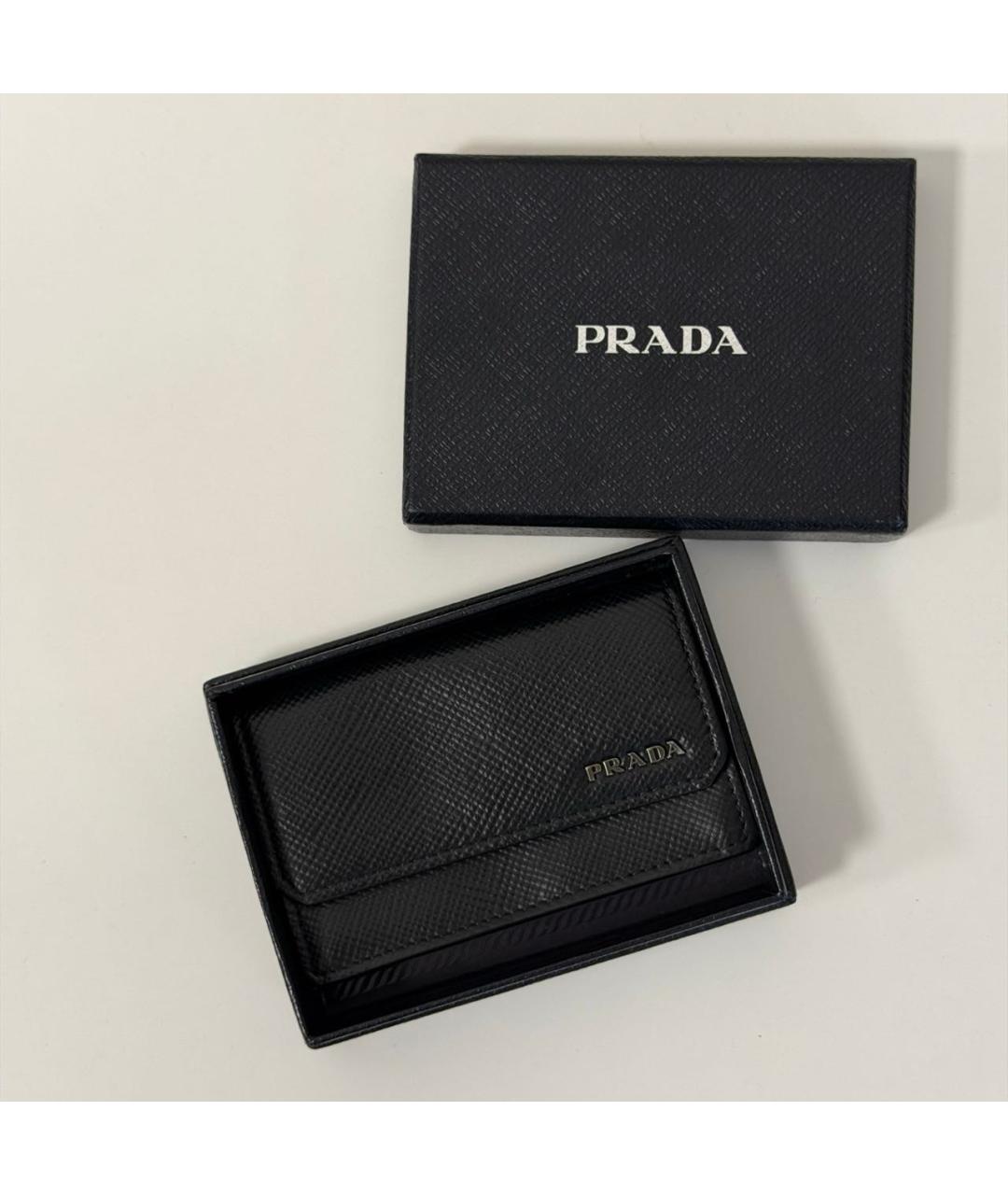 PRADA Черный кошелек, фото 2