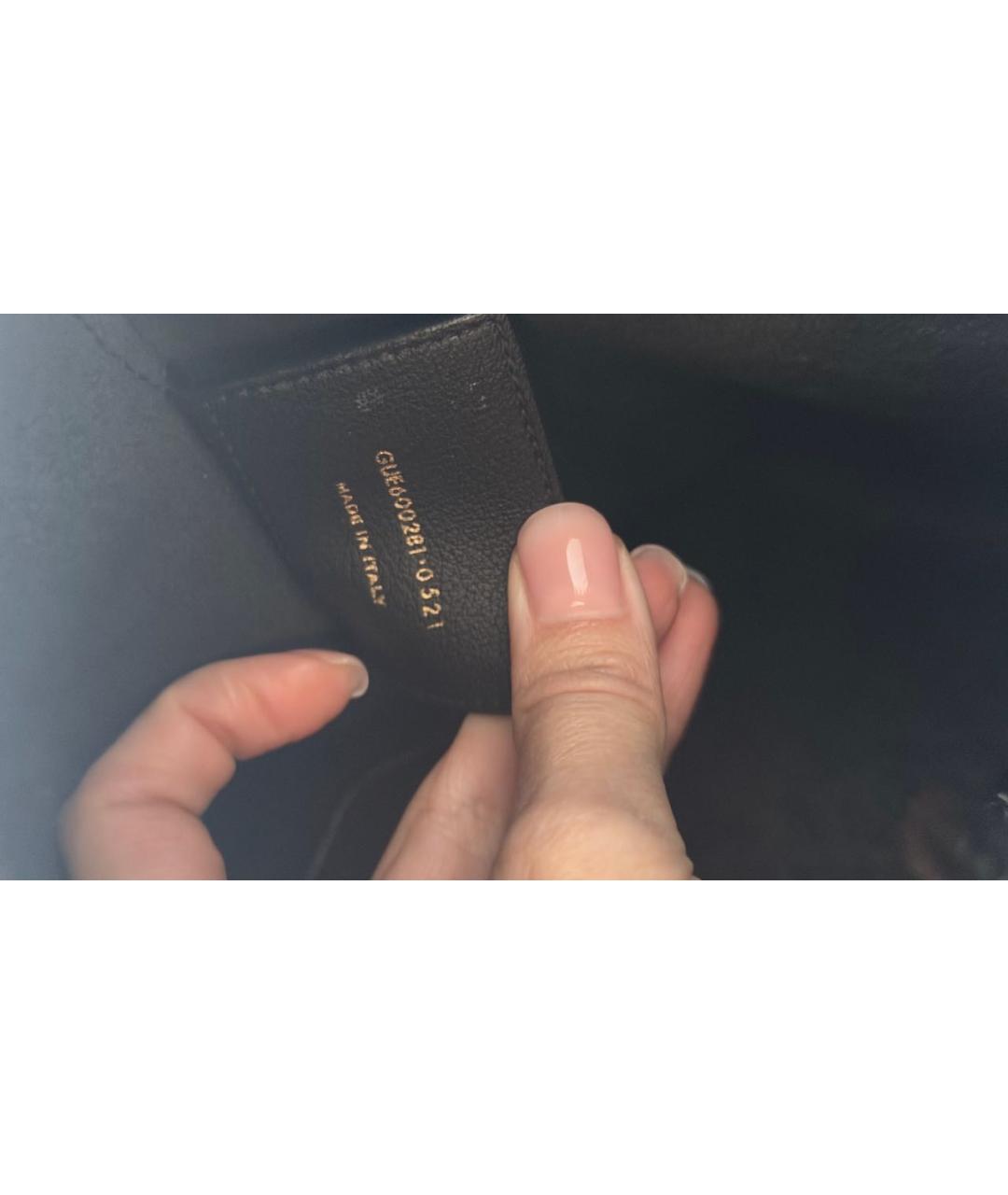 SAINT LAURENT Черная кожаная сумка тоут, фото 5