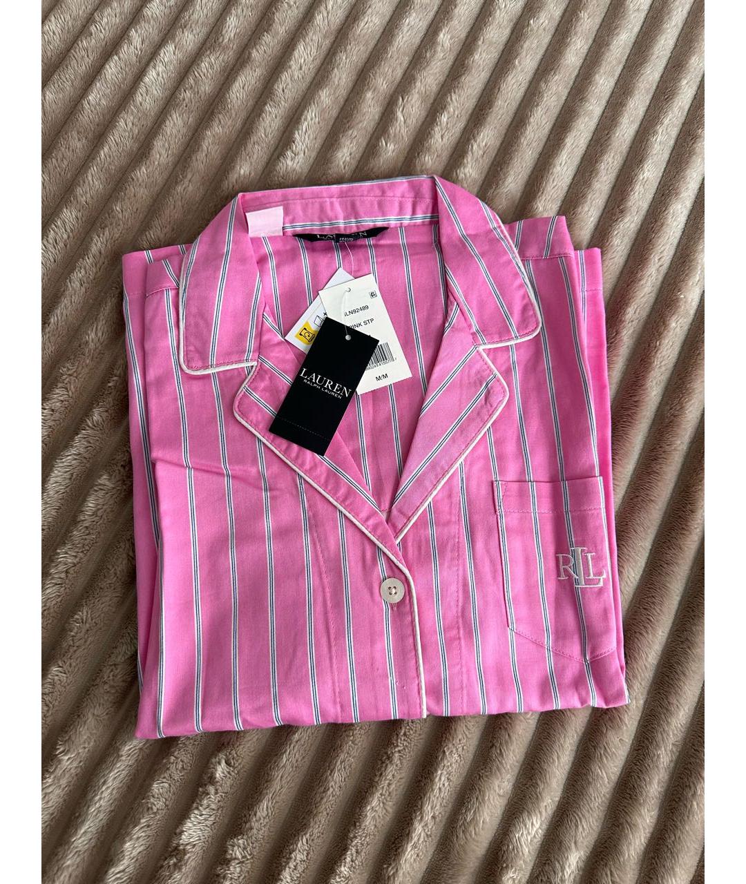 POLO RALPH LAUREN Розовая хлопковая пижама, фото 3