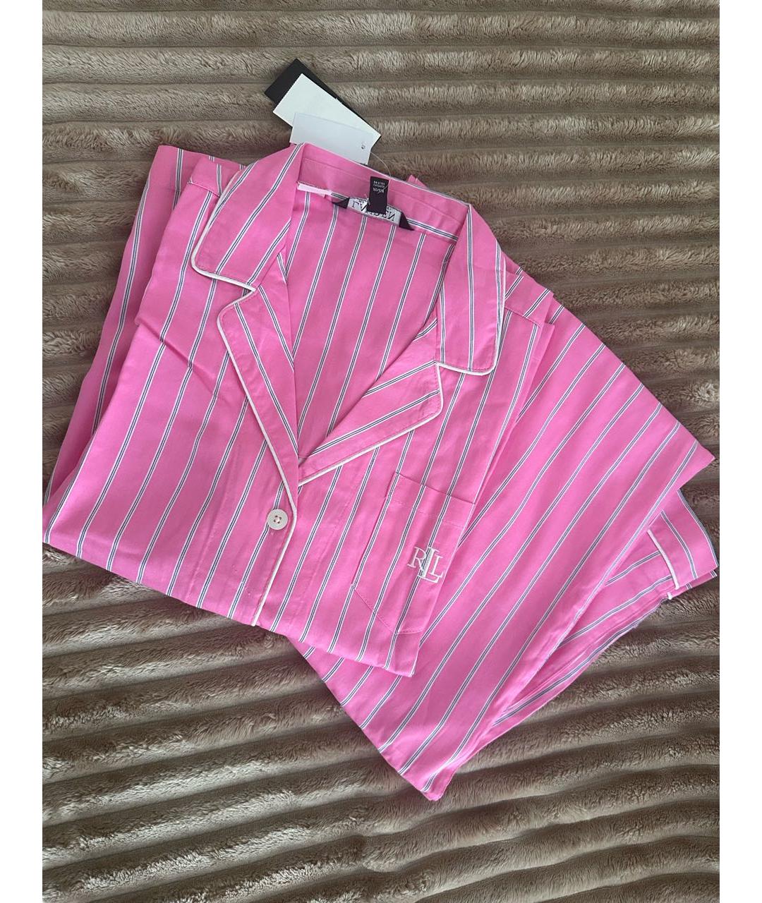 POLO RALPH LAUREN Розовая хлопковая пижама, фото 5