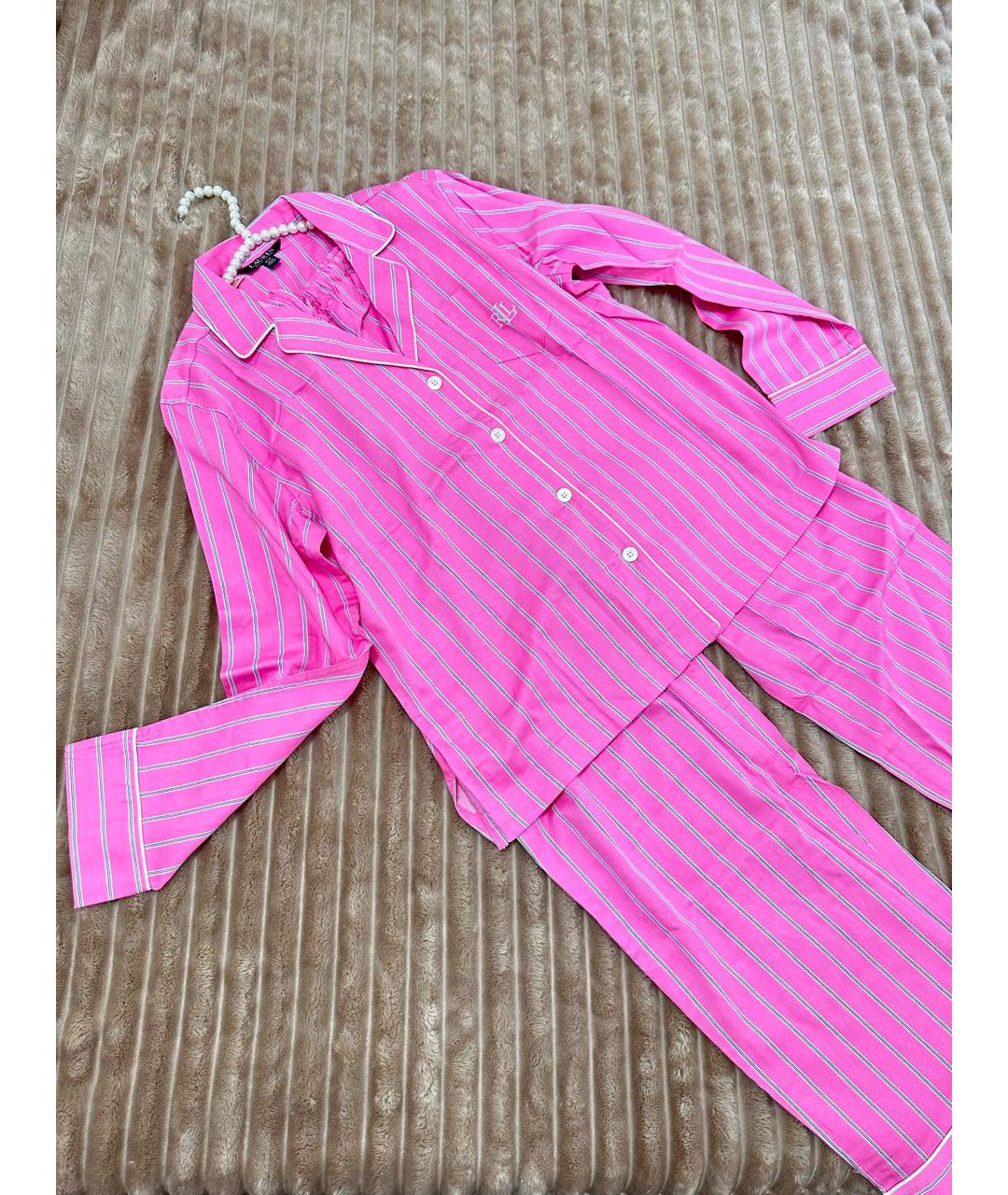 POLO RALPH LAUREN Розовая хлопковая пижама, фото 2
