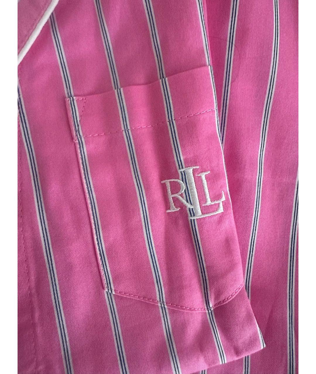 POLO RALPH LAUREN Розовая хлопковая пижама, фото 6