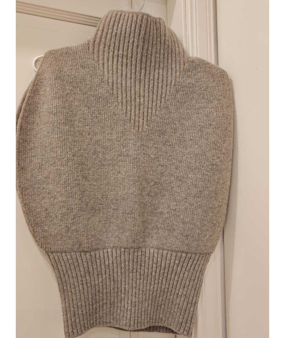 BOTTEGA VENETA Бежевый шерстяной джемпер / свитер, фото 4