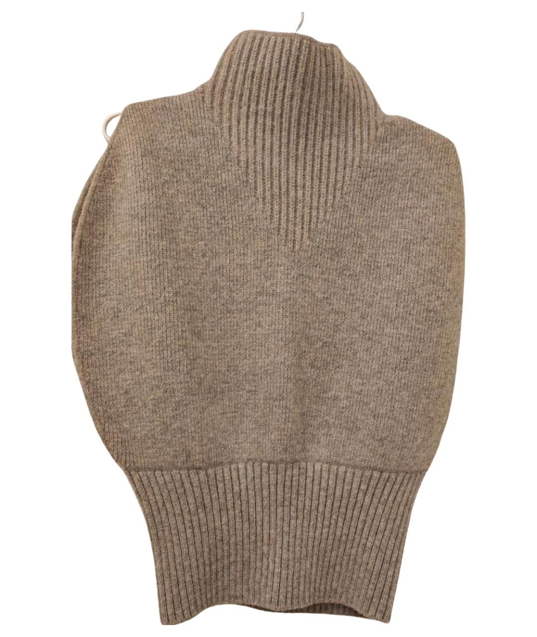 BOTTEGA VENETA Бежевый шерстяной джемпер / свитер, фото 1