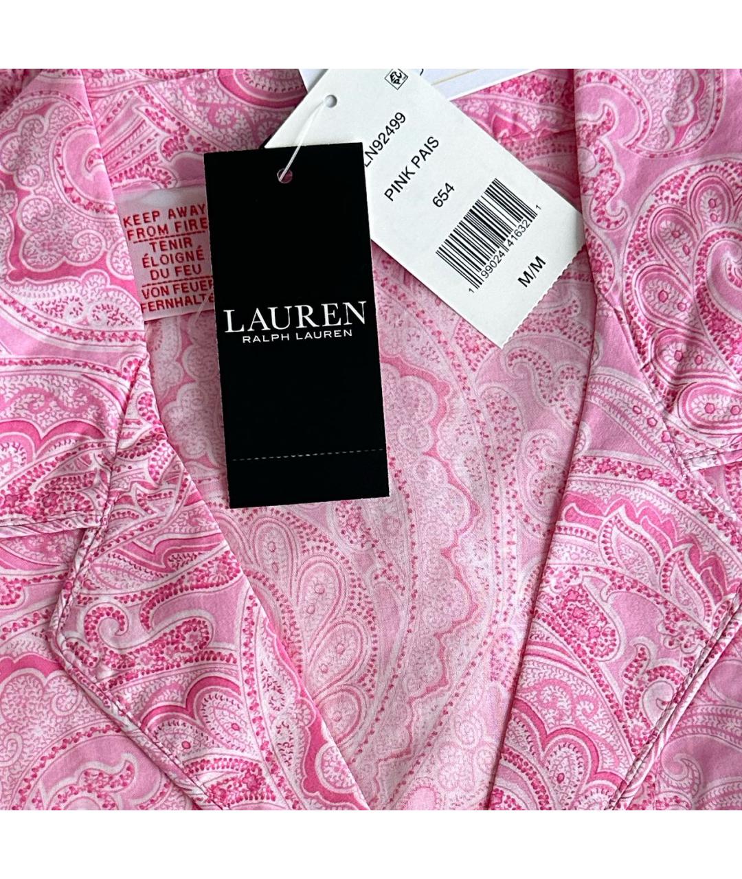 RALPH LAUREN Розовая хлопковая пижама, фото 4