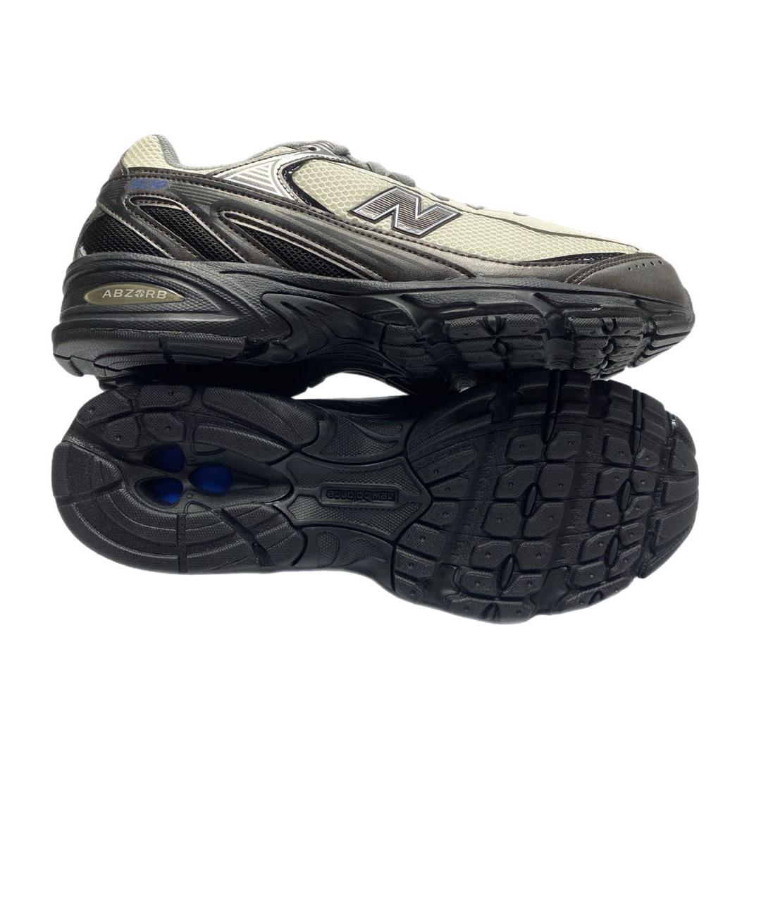 NEW BALANCE Серые кожаные низкие кроссовки / кеды, фото 5