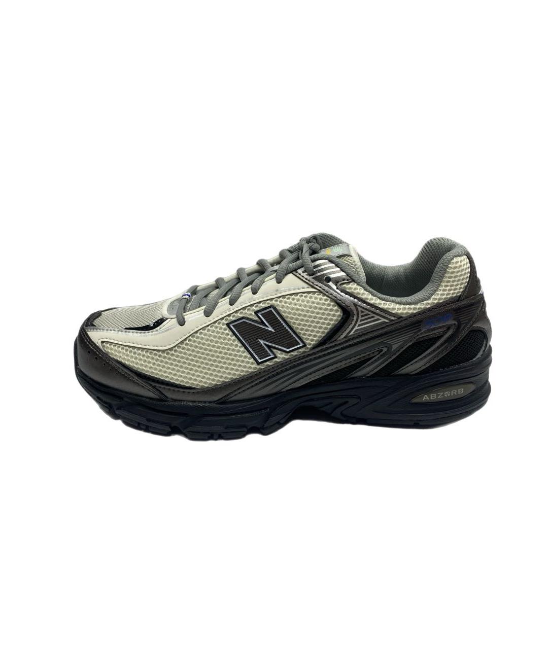 NEW BALANCE Серые кожаные низкие кроссовки / кеды, фото 8