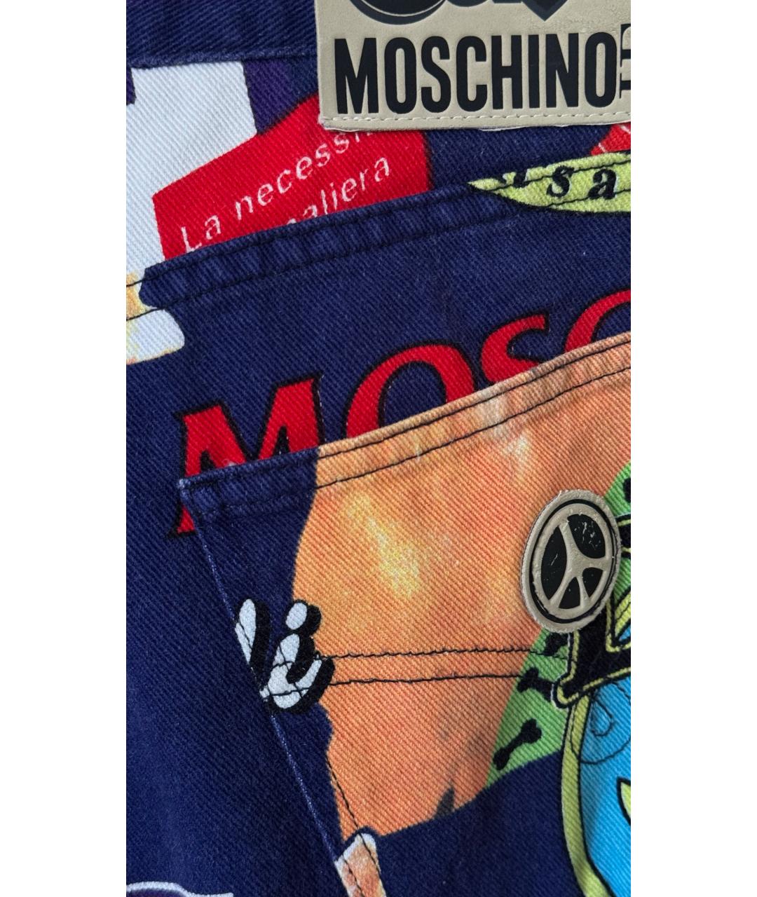 MOSCHINO Мульти прямые джинсы, фото 4