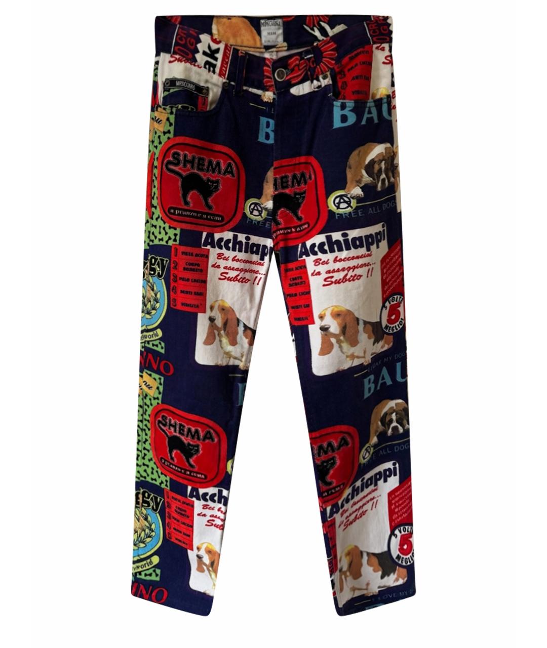 MOSCHINO Мульти прямые джинсы, фото 1