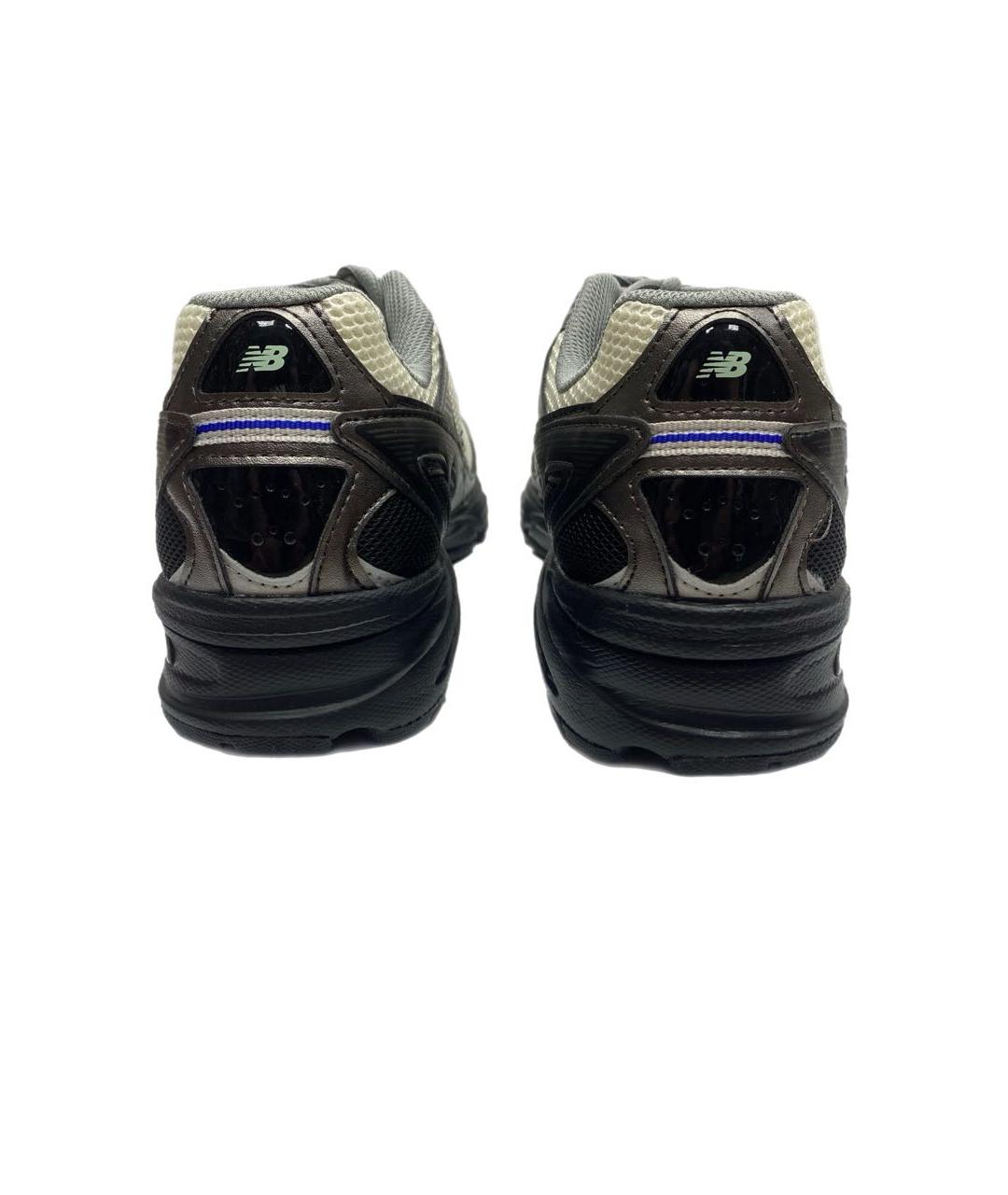 NEW BALANCE Серые кожаные низкие кроссовки / кеды, фото 4