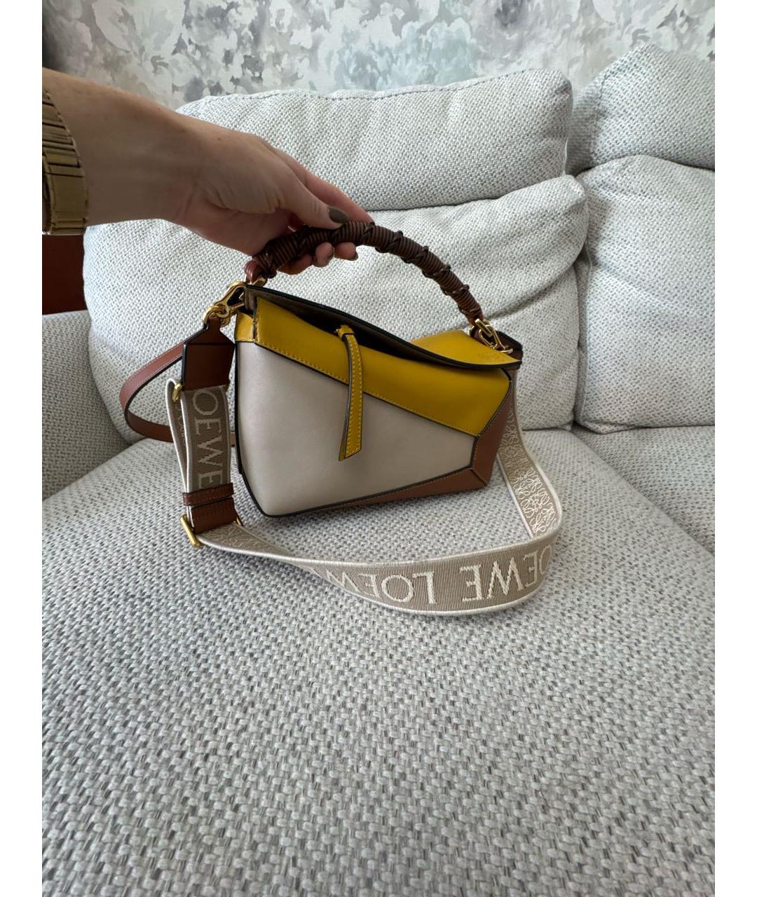 LOEWE Мульти кожаная сумка с короткими ручками, фото 5