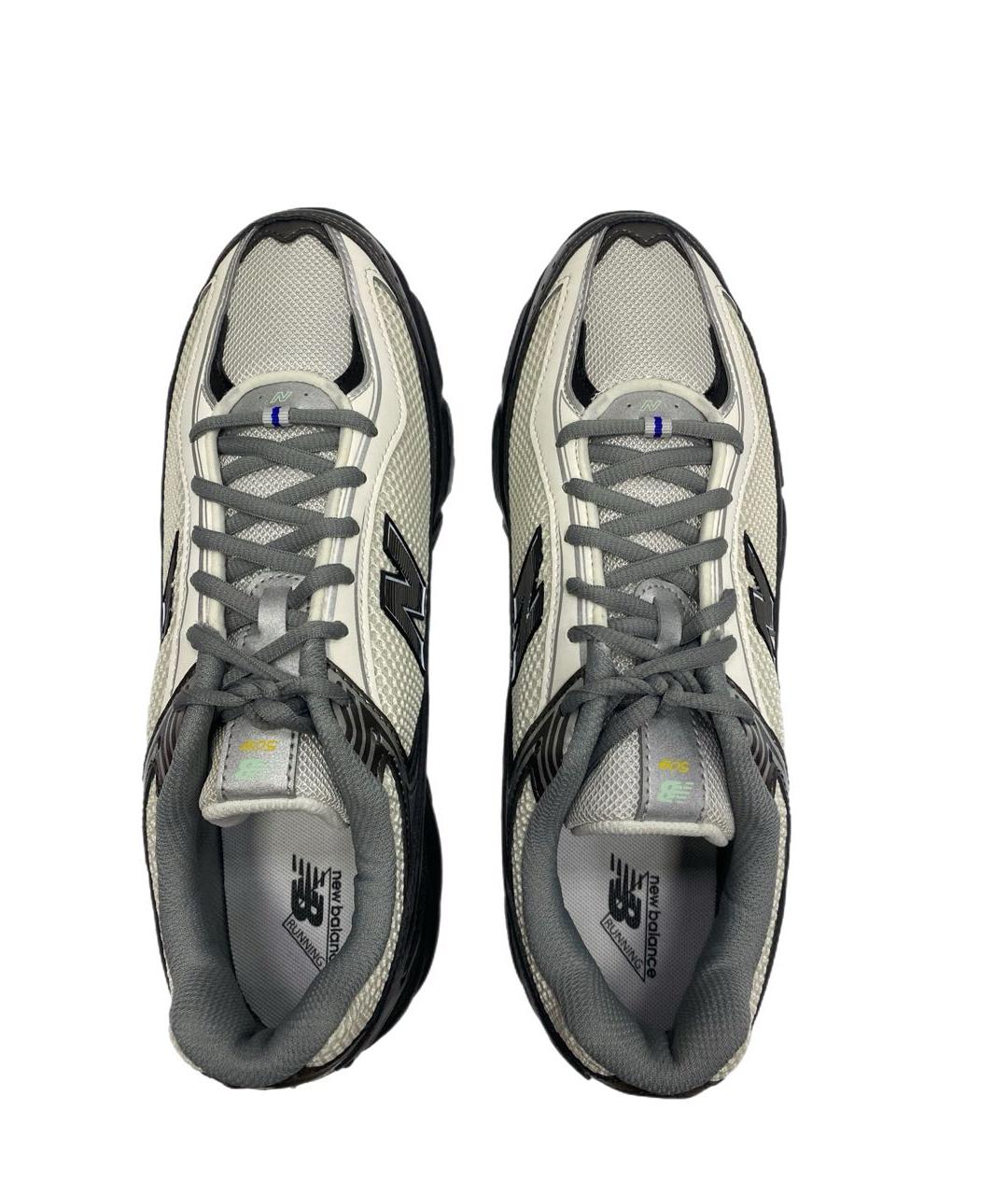 NEW BALANCE Серые кожаные низкие кроссовки / кеды, фото 3