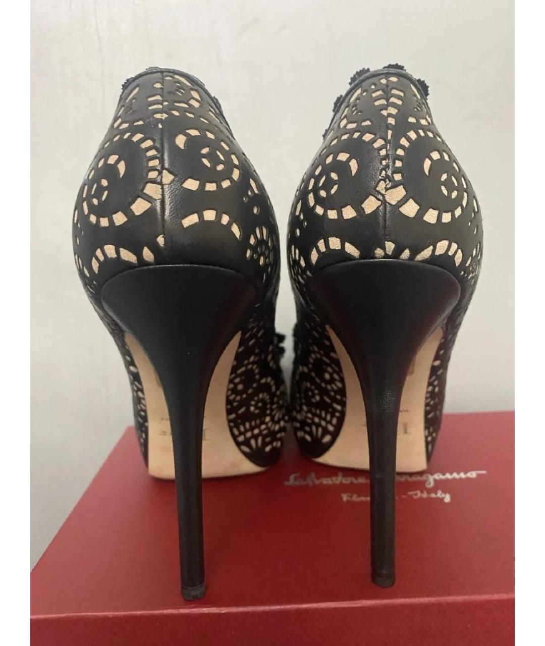 CHRISTIAN DIOR Черные кожаные туфли, фото 4