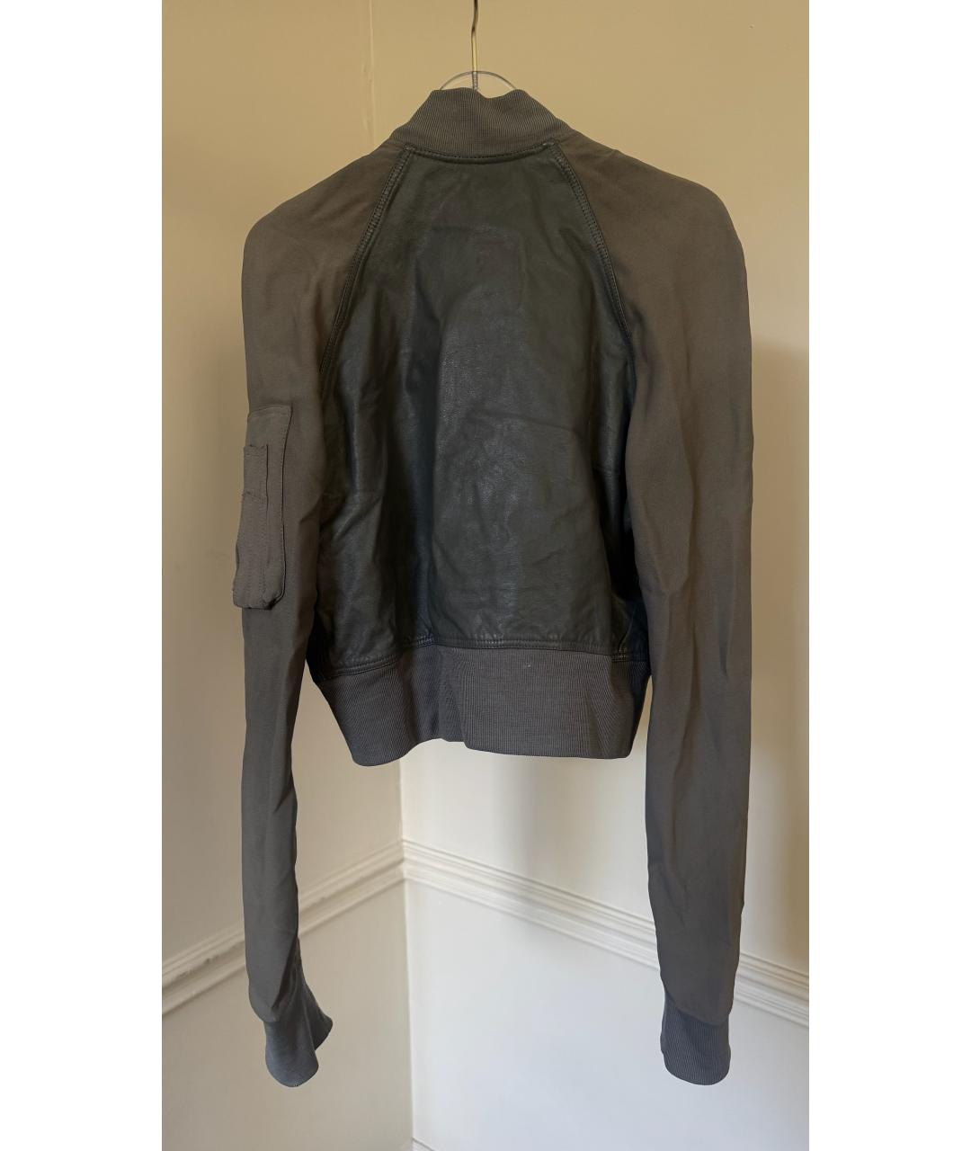 RICK OWENS Хаки куртка, фото 2