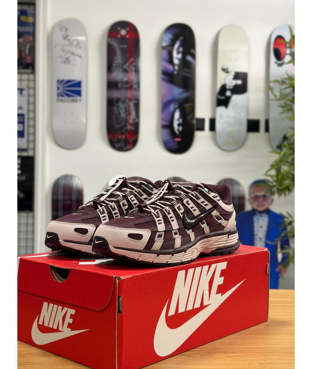 NIKE Бордовые кроссовки, фото 3