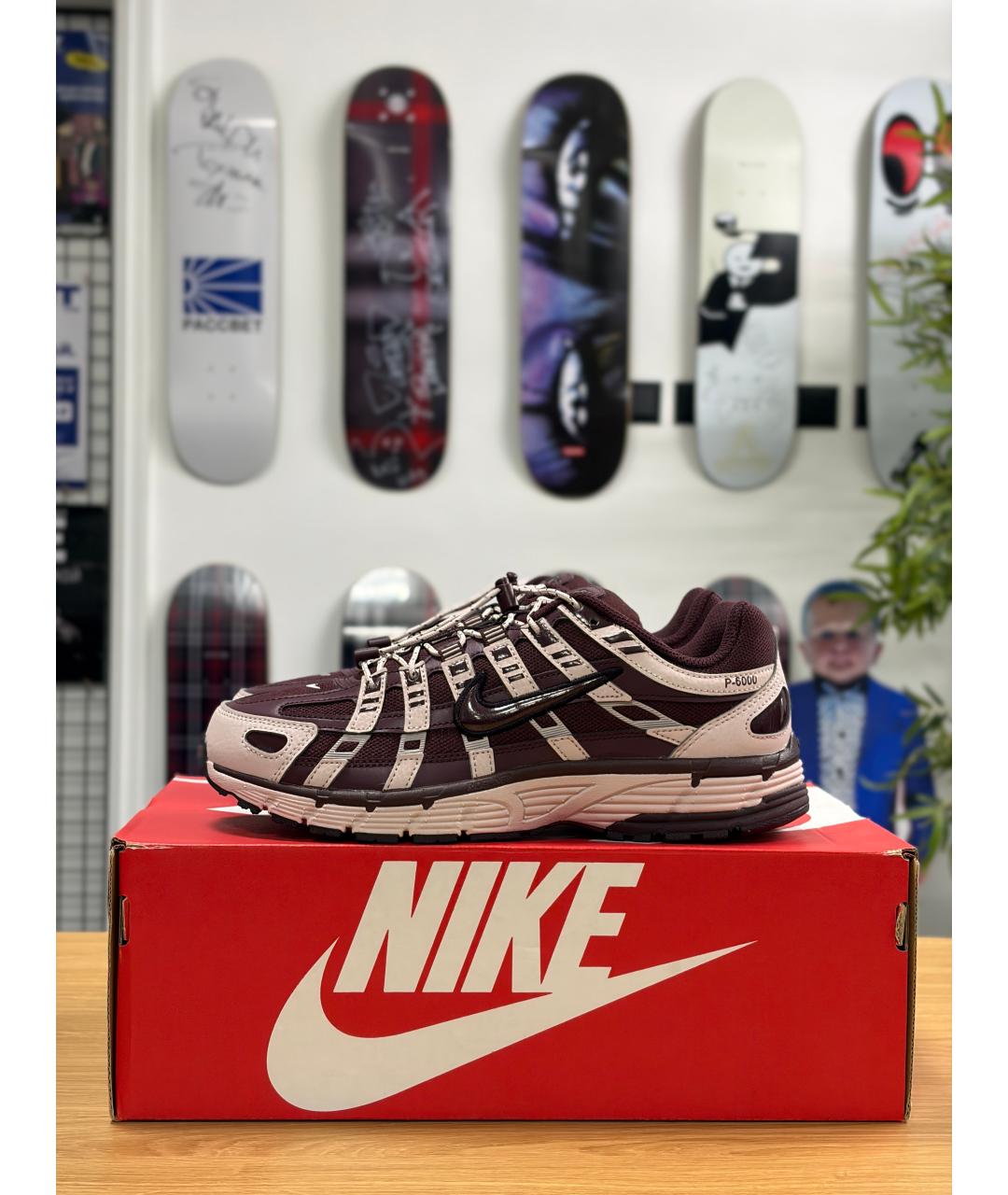 NIKE Бордовые кроссовки, фото 6
