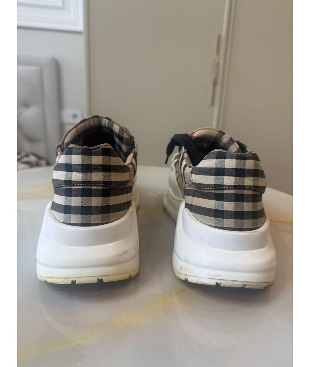 BURBERRY Бежевые кроссовки, фото 4