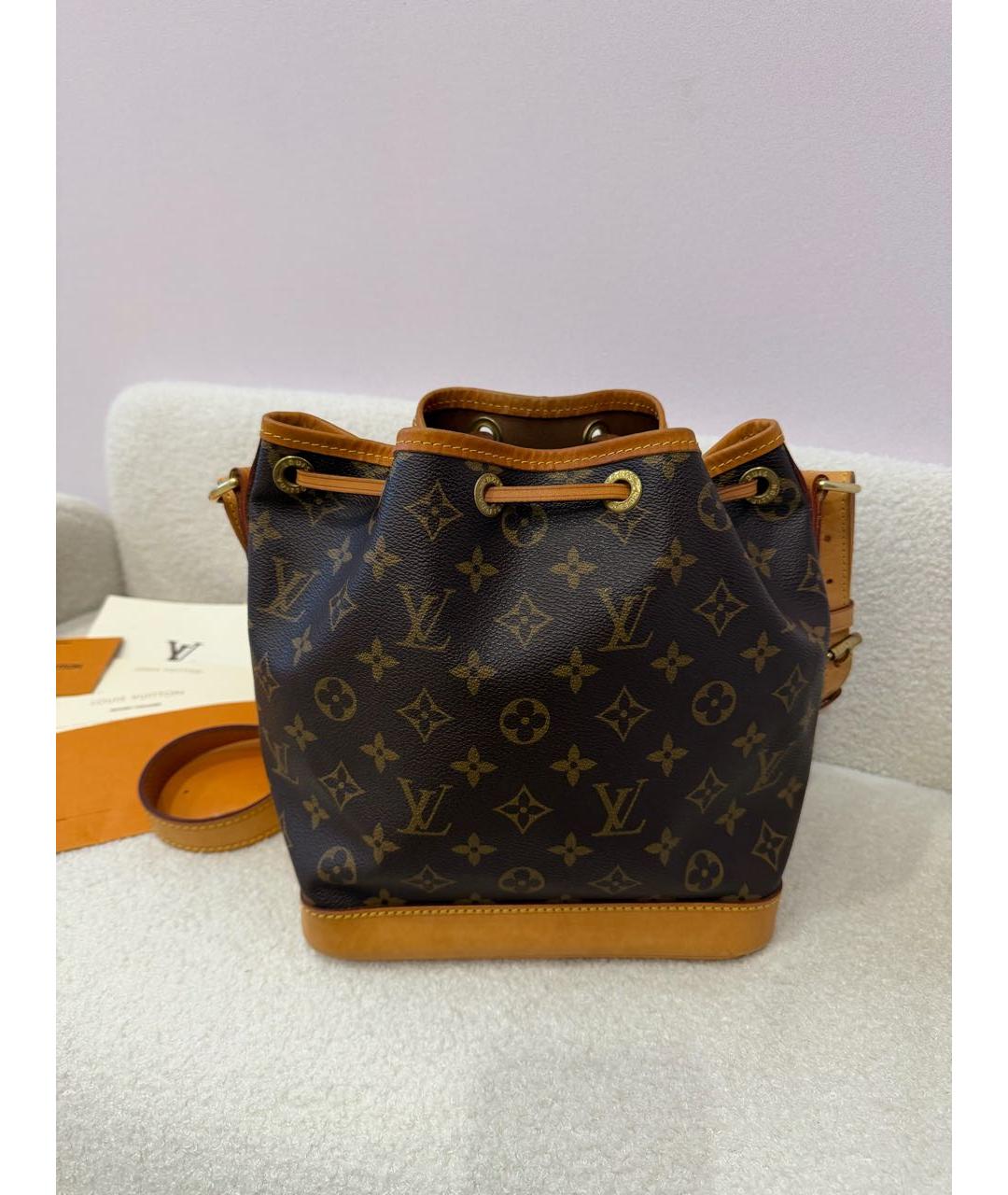 LOUIS VUITTON Коричневая сумка через плечо из канвы, фото 4