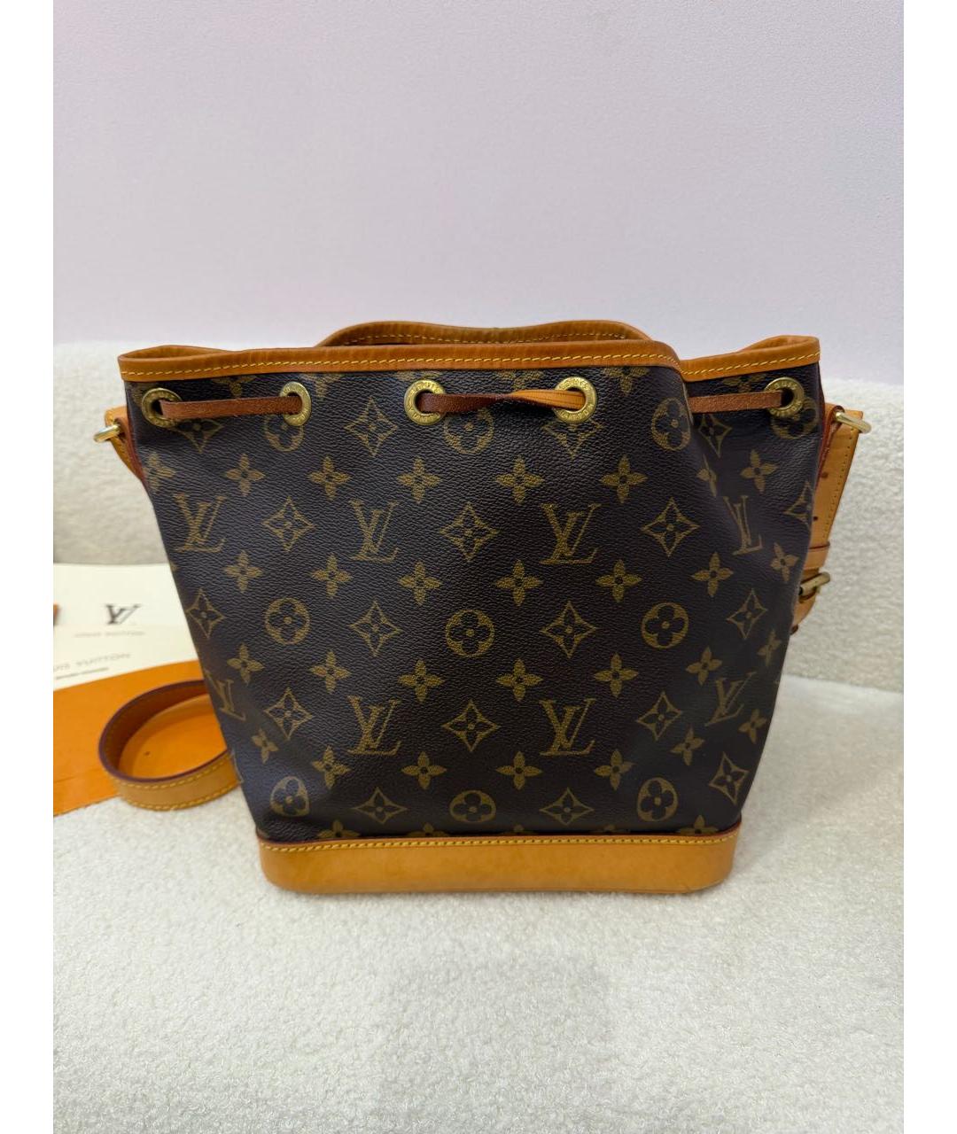 LOUIS VUITTON Коричневая сумка через плечо из канвы, фото 3