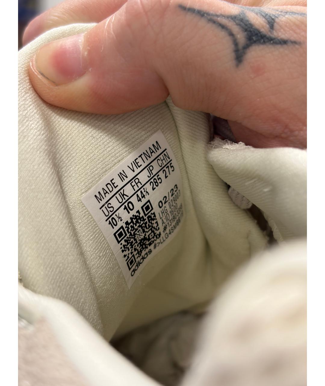 ADIDAS YEEZY Бежевые низкие кроссовки / кеды, фото 5