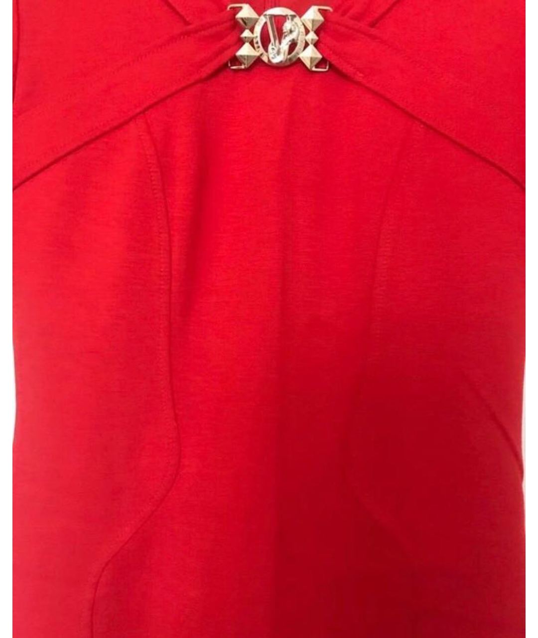 VERSACE JEANS COUTURE Красное коктейльное платье, фото 3