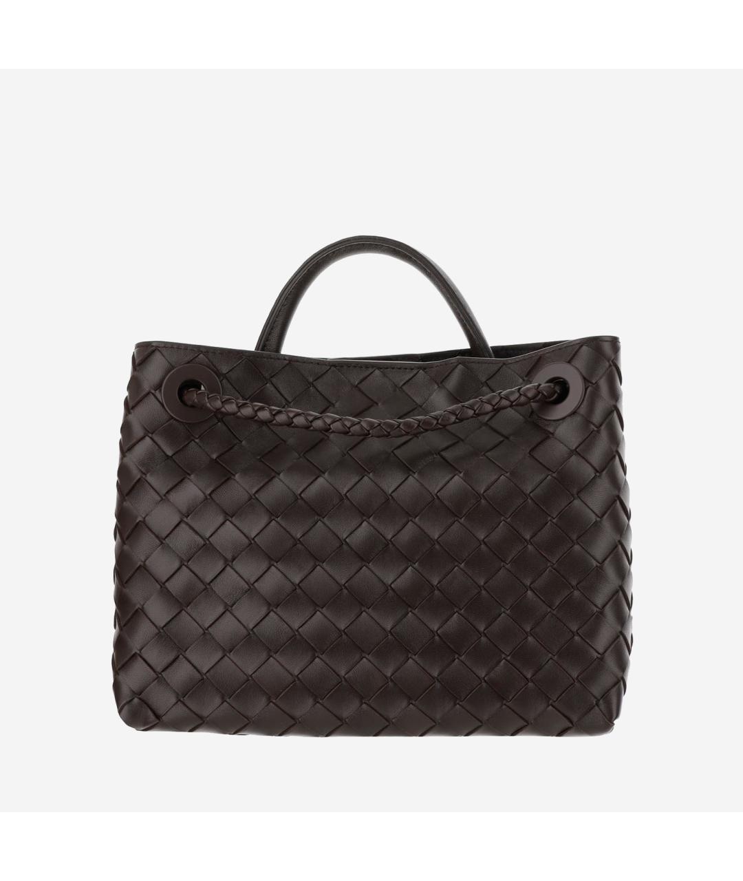 BOTTEGA VENETA Коричневая кожаная сумка тоут, фото 4