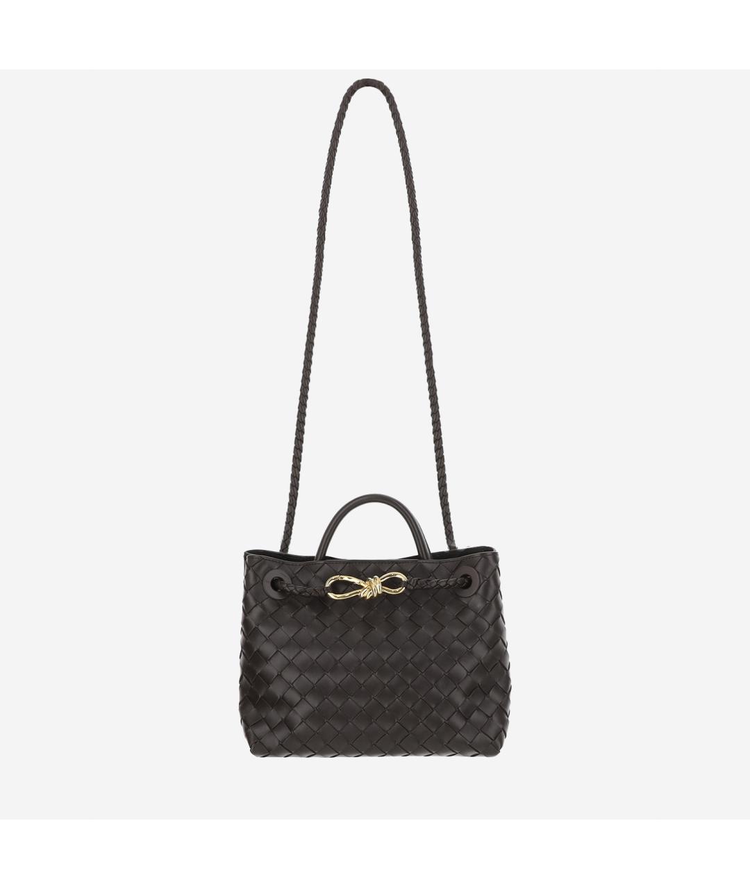 BOTTEGA VENETA Коричневая кожаная сумка тоут, фото 2