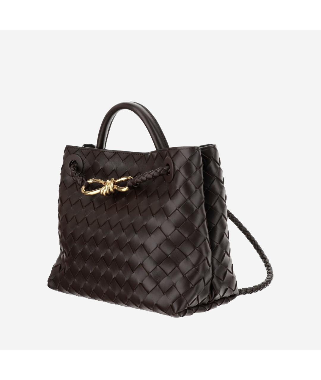 BOTTEGA VENETA Коричневая кожаная сумка тоут, фото 3