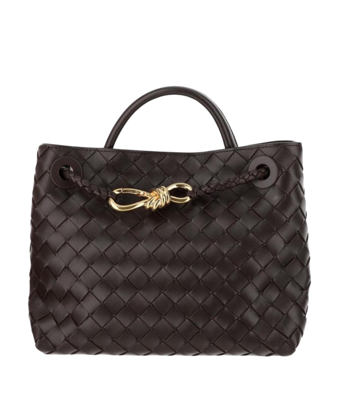 BOTTEGA VENETA Коричневая кожаная сумка тоут, фото 1